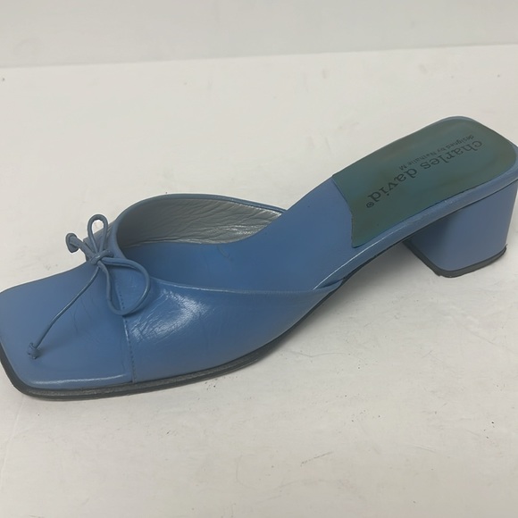 Vintage Charles David designed by Nathalie M Original Leather Heeled Sandal 6.5 - Picture 5 of 11